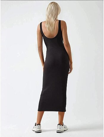 Vestido midi básico soft touch hiccup