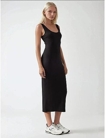 Vestido midi básico soft touch hiccup