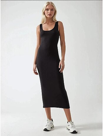 Vestido midi básico soft touch hiccup