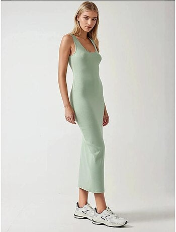 Vestido midi básico soft touch hiccup