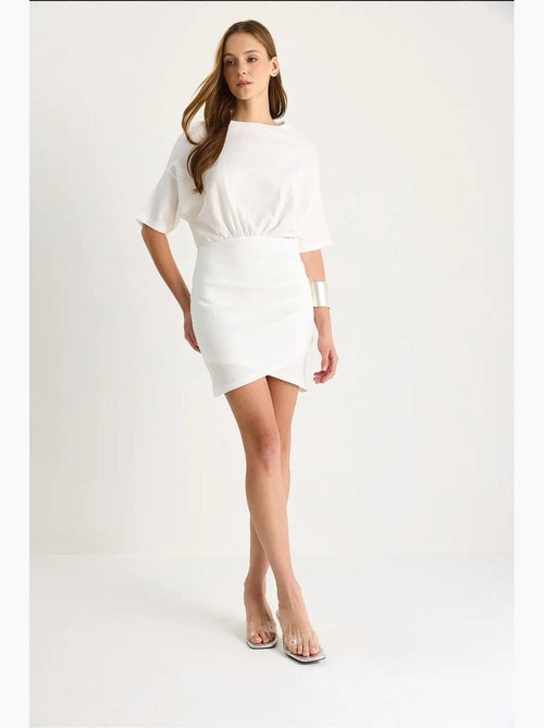 Vestido midi bodycon com fecho de correr lucci - Kiabi Vestido midi bodycon com fecho de correr lucci - Kiabi