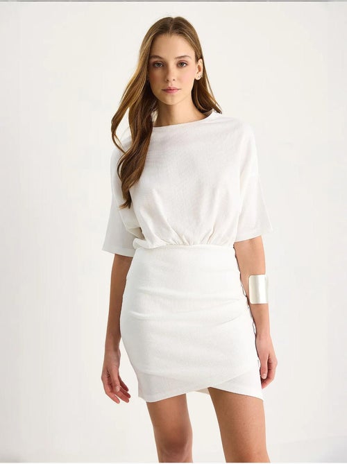 Vestido midi bodycon com fecho de correr lucci - Kiabi Vestido midi bodycon com fecho de correr lucci - Kiabi