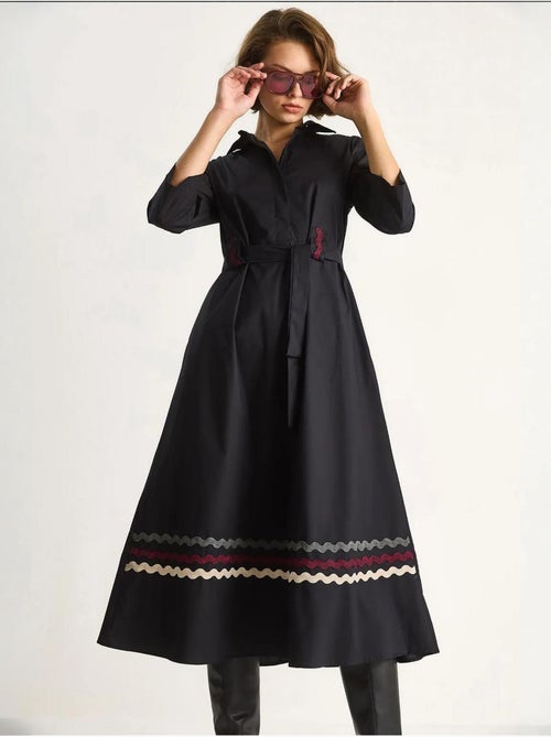 Vestido midi bordado lucci - Kiabi Vestido midi bordado lucci - Kiabi