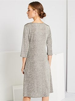 Vestido midi brilhante - Kiabi