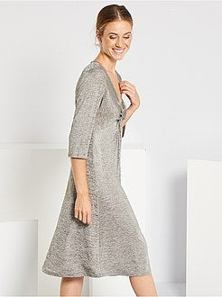 Vestido midi brilhante - Kiabi