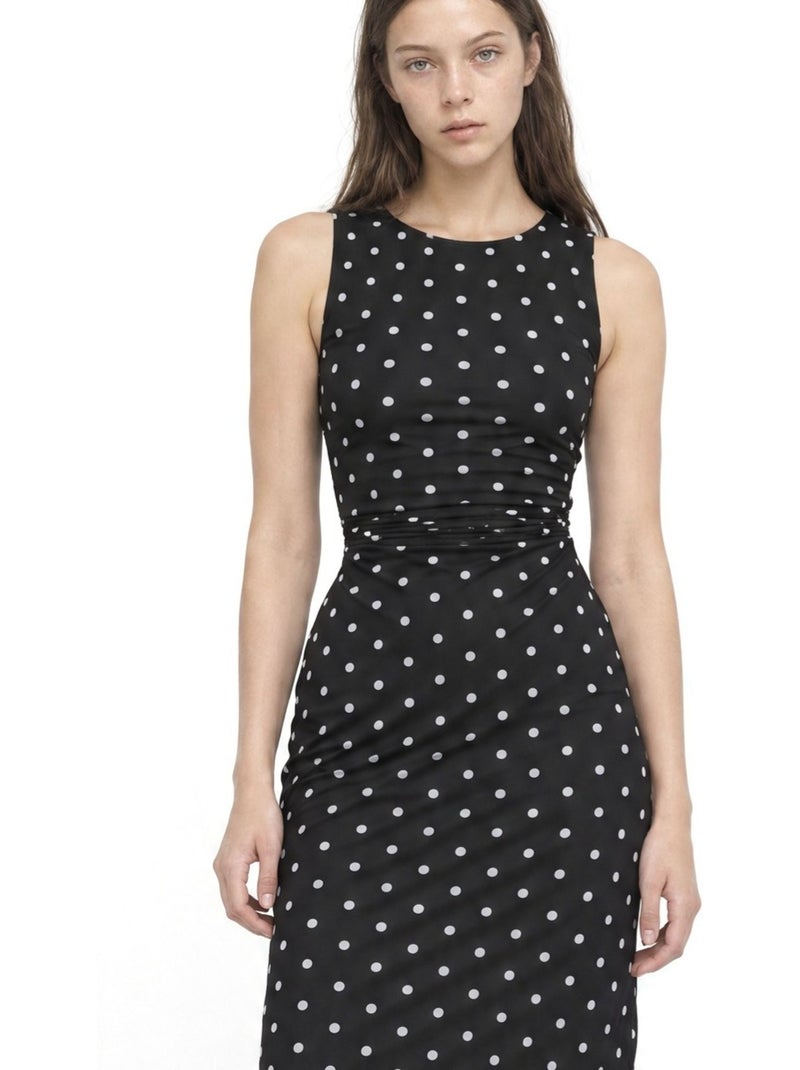 Vestido midi busem Azul-marinho - Kiabi