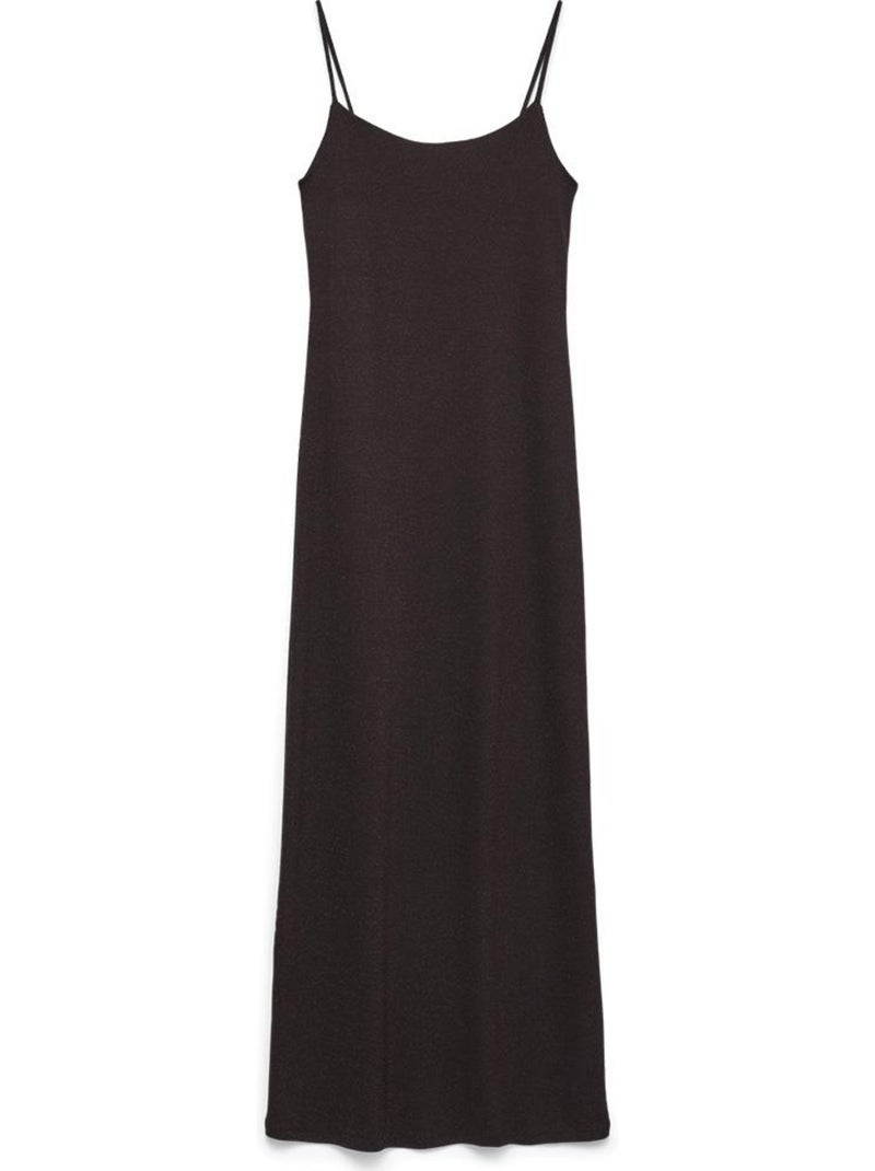 Vestido Midi Canelado Castanho Escuro Vero Moda Kanva para Mulher Castanho-capuccino - Kiabi