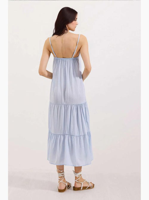 Vestido midi com alças bdart - Kiabi