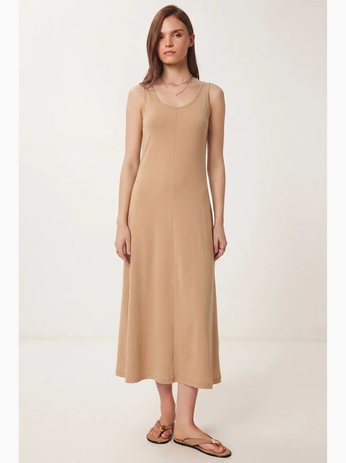 Vestido midi com decote em u istanbul - Kiabi Vestido midi com decote em u istanbul - Kiabi