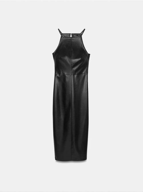 Vestido midi com decote halter dilvin - Kiabi Vestido midi com decote halter dilvin - Kiabi