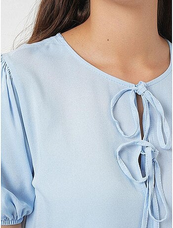 Vestido midi com fecho de laço bdart