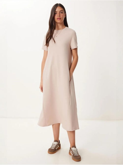 Vestido midi com mangas curtas e gola redonda istanbul - Kiabi Vestido midi com mangas curtas e gola redonda istanbul - Kiabi