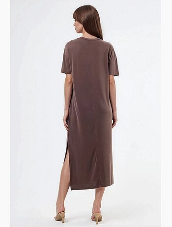 Vestido midi de corte relaxed hiccup
