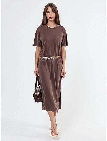 Vestido midi de corte relaxed hiccup