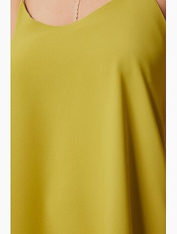 Vestido midi de corte solto com decote em u istanbul
