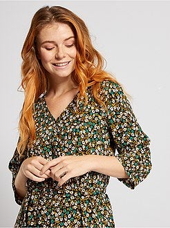 Vestido midi de efeito cruzado 'JDY' - Kiabi