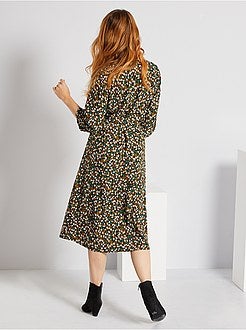 Vestido midi de efeito cruzado 'JDY' - Kiabi