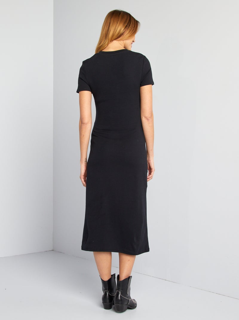 Vestido midi de gravidez Preto - Kiabi