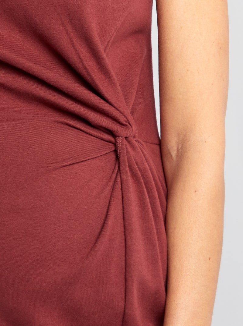 Vestido midi de gravidez VERMELHO - Kiabi