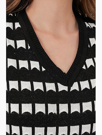 Vestido midi de malha com padrão bdart
