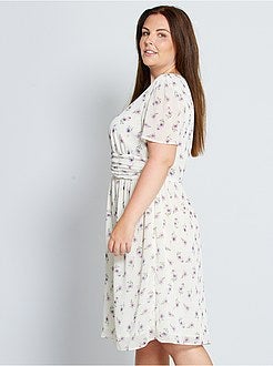 Vestido midi drapejado - Kiabi