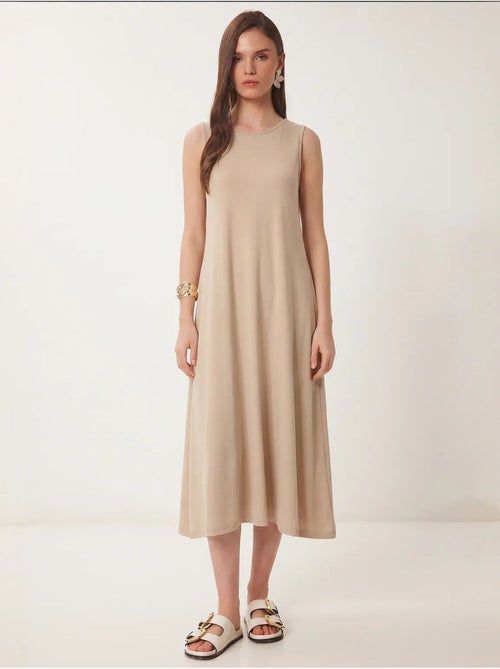 Vestido midi em linha a com bolso istanbul - Kiabi Vestido midi em linha a com bolso istanbul - Kiabi