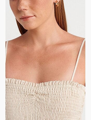 Vestido midi em linha a sem alças dilvin