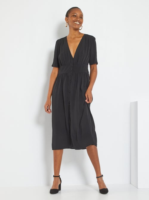Vestido midi em viscose - Kiabi