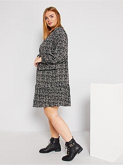 Vestido midi estampado - Kiabi