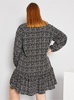 Vestido midi estampado - Kiabi