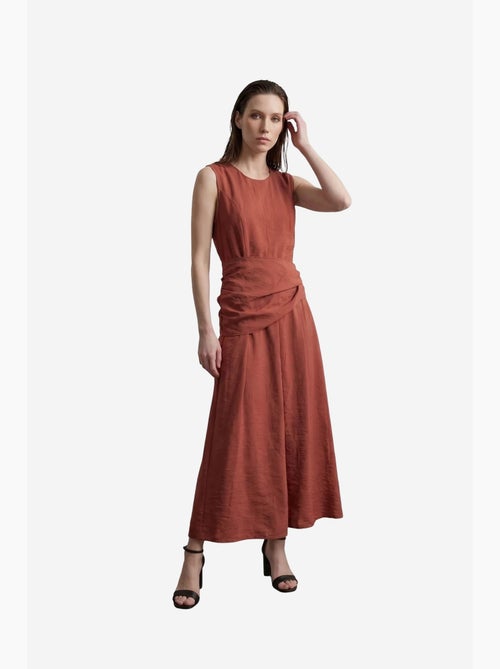 Vestido midi evasê sem mangas my fashion - Kiabi Vestido midi evasê sem mangas my fashion - Kiabi