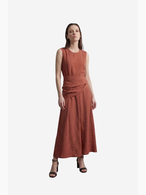 Vestido midi evasê sem mangas my fashion - Kiabi Vestido midi evasê sem mangas my fashion - Kiabi