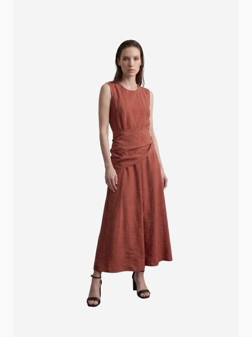 Vestido midi evasê sem mangas my fashion - Kiabi Vestido midi evasê sem mangas my fashion - Kiabi