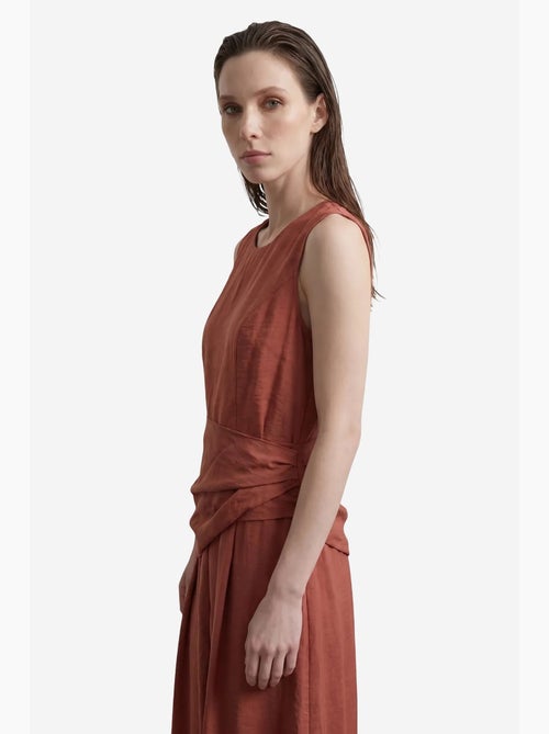 Vestido midi evasê sem mangas my fashion - Kiabi Vestido midi evasê sem mangas my fashion - Kiabi