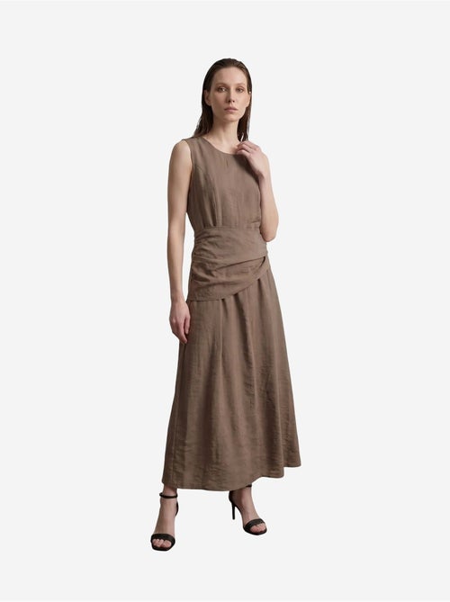 Vestido midi evasê sem mangas my fashion - Kiabi Vestido midi evasê sem mangas my fashion - Kiabi