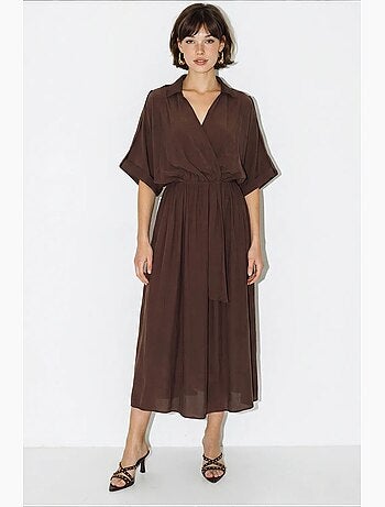 Vestido midi feminino lucci