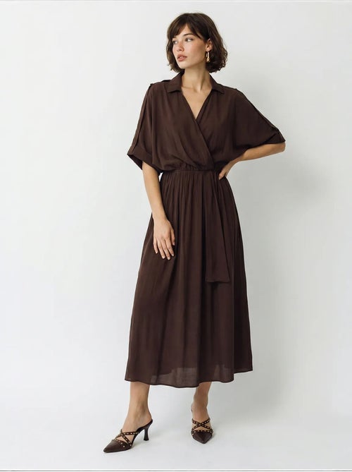 Vestido midi feminino lucci - Kiabi Vestido midi feminino lucci - Kiabi