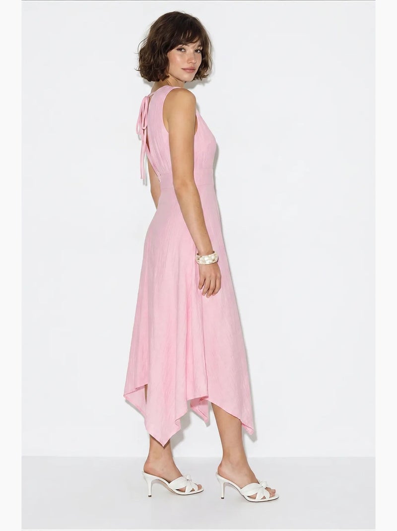 Vestido midi feminino lucci Rosa-claro - Kiabi