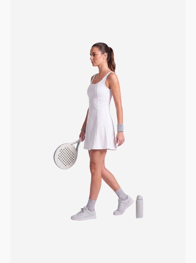 Vestido midi feminino tommy Branco - Kiabi