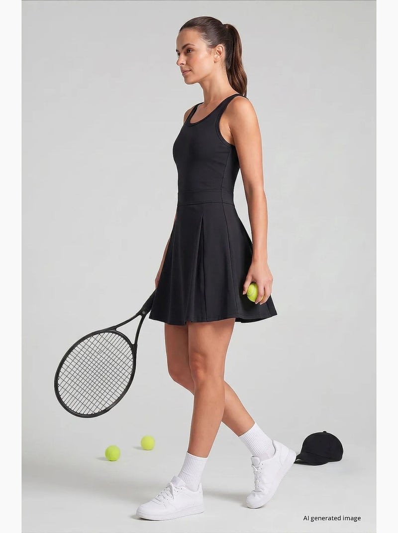 Vestido midi feminino tommy Preto - Kiabi