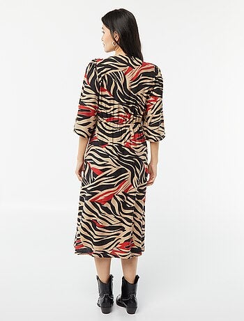 Vestido midi 'JDY' com tamanho ajustável através de atilhos