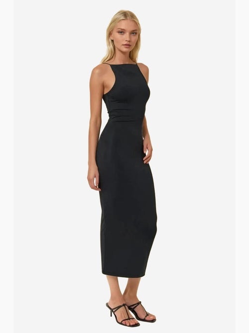 Vestido midi justo com decote halter hiccup - Kiabi