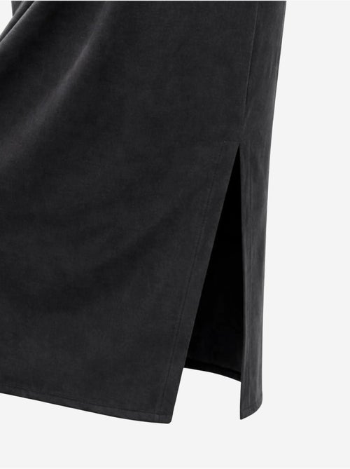 Vestido midi justo com decote redondo mixray - Kiabi