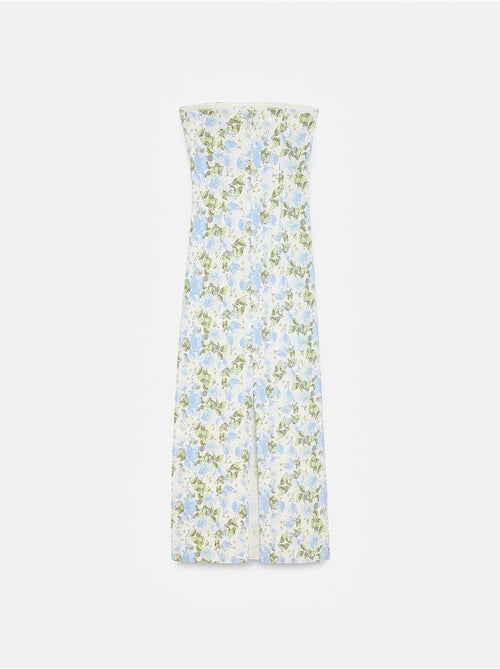 Vestido midi justo floral sem alças dilvin - Kiabi Vestido midi justo floral sem alças dilvin - Kiabi