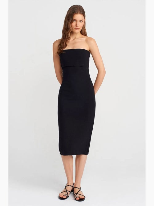 Vestido midi justo sem alças dilvin - Kiabi Vestido midi justo sem alças dilvin - Kiabi