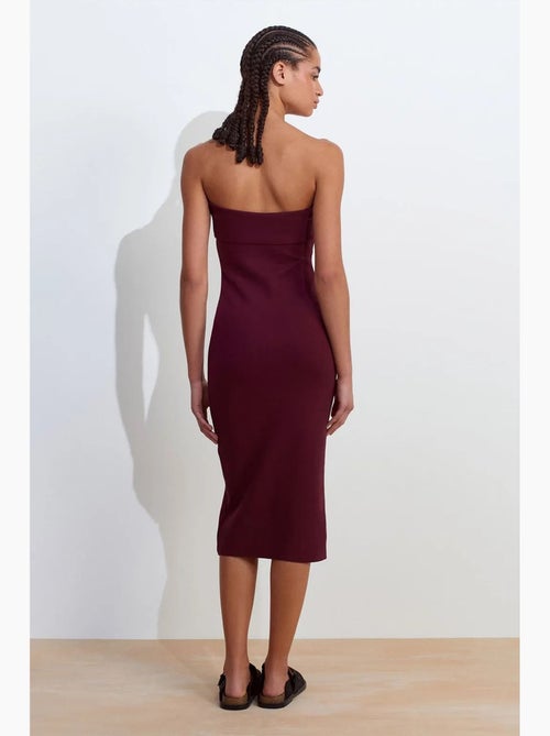 Vestido midi justo sem alças dilvin - Kiabi Vestido midi justo sem alças dilvin - Kiabi