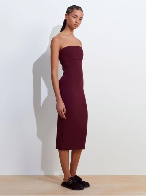 Vestido midi justo sem alças dilvin - Kiabi Vestido midi justo sem alças dilvin - Kiabi