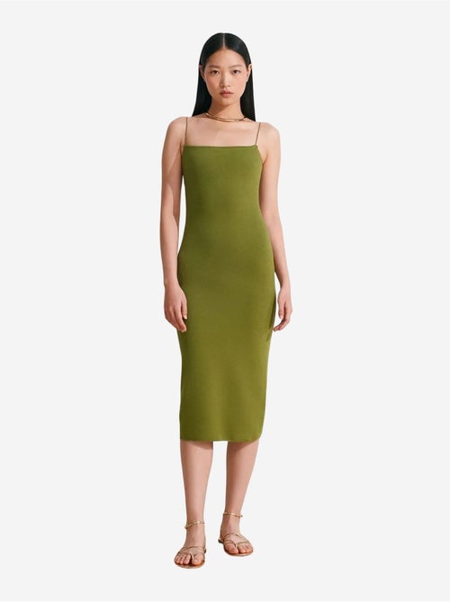Vestido midi justo sem mangas com detalhe cut-out dilvin - Kiabi Vestido midi justo sem mangas com detalhe cut-out dilvin - Kiabi