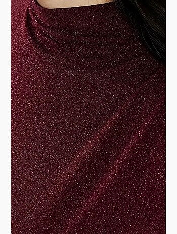 Vestido midi justo sem mangas com gola redonda e fecho de correr hiccup