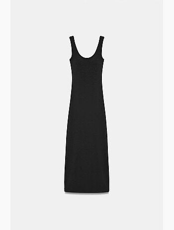 Vestido midi justo sem mangas dilvin